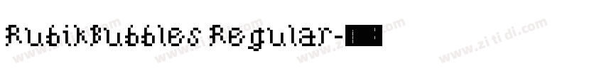 RubikBubbles Regular字体转换